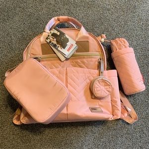 Skip Hop 6-in-1 Diaper Bag Backpack Suite NWT